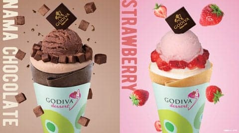 GODIVA dessert