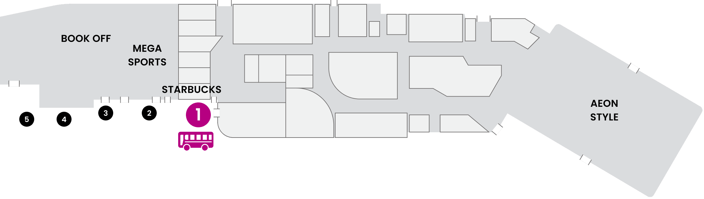 Bus Stop: From AEON MALL Narita to Narita Airport