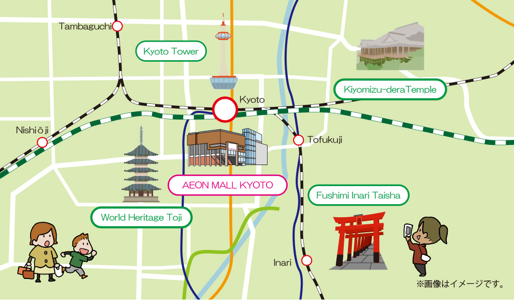 Kyoto Jr Station Map